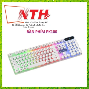 Bộ bàn phím và chuột có dây trắng LED 7 màu - Siêu hot cho game, giá chỉ 119k