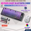 Bộ Bàn Phím và Chuột Không Dây Bluetooth M75 LED, Màn Hình, Pin Sạc, Keycap PBT cho PC, Laptop, ĐT - 469k