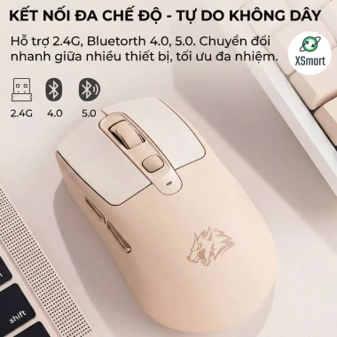 Bộ Bàn Phím và Chuột Không Dây Bluetooth M75 LED, Màn Hình, Pin Sạc, Keycap PBT cho PC, Laptop, ĐT - 469k 7