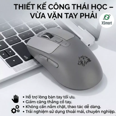Bộ Bàn Phím và Chuột Không Dây Bluetooth M75 LED, Màn Hình, Pin Sạc, Keycap PBT cho PC, Laptop, ĐT - 469k 9