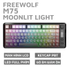 Bộ Bàn Phím và Chuột Không Dây Bluetooth M75 LED, Màn Hình, Pin Sạc, Keycap PBT cho PC, Laptop, ĐT - 469k 10