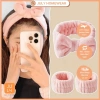 Bộ băng đô JULYHOMEWEAR 3 món cho đầu tay, kèm bông rửa mặt tẩy trang, makeup - 69.000₫