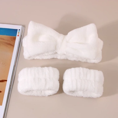 Bộ băng đô JULYHOMEWEAR 3 món cho đầu tay, kèm bông rửa mặt tẩy trang, makeup - 69.000₫ 6