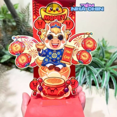 Bộ Bao Lì Xì 3D Popup 2.026 – Thiết Kế Độc Đáo, Sang Trọng, Giá 15.000 VNĐ 8