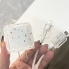Bộ Bảo Vệ Mèo Dễ Thương TPU 18W 20W cho iPhone 11 12 13 14 Pro Max Vỏ Cáp Sạc 4