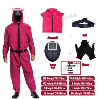Bộ bảo vệ trò chơi mực Halloween Boss - áo liền quần, găng tay, mặt nạ cho người lớn và trẻ em, giá ưu đãi 307k 8