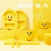Bộ Bát Ăn 5 Món Vịt Vàng Kute cho Bé - Khay, Bát, Cốc, Thìa, Dĩa - Giá 72.900₫
