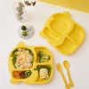 Bộ Bát Ăn 5 Món Vịt Vàng Kute cho Bé - Khay, Bát, Cốc, Thìa, Dĩa - Giá 72.900₫ 2