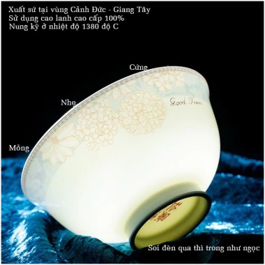Bộ bát ăn cơm Sứ Xương Giang Tây 70 chi tiết - Cao cấp, giá ưu đãi 3.4tr 3 Bộ bát ăn cơm Sứ Xương Giang Tây 70 chi tiết - Cao cấp, giá ưu đãi 3.4tr 3