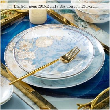 Bộ bát ăn cơm Sứ Xương Giang Tây 70 chi tiết - Cao cấp, giá ưu đãi 3.4tr