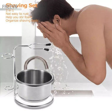 Bộ Bát Cạo Râu 2 Trong 1 Anself freevn Cốc và Xà Phòng Giữ Lưỡi Dao Giá 235.400₫