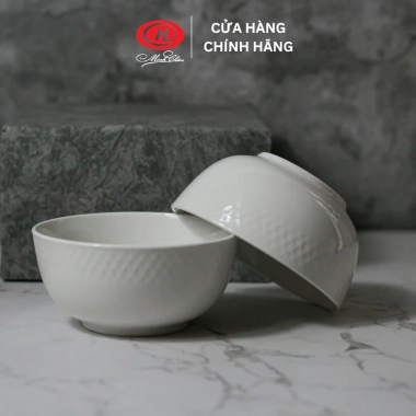 Bộ bát cơm viền sần sứ Minh Châu CV06B Thiết kế sang trọng, giá ưu đãi 118.300 VND