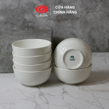 Bộ bát cơm viền sần sứ Minh Châu CV06B Thiết kế sang trọng, giá ưu đãi 118.300 VND 8 Bộ bát cơm viền sần sứ Minh Châu CV06B Thiết kế sang trọng, giá ưu đãi 118.300 VND 8