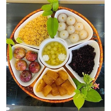 Bộ bát cúng Bát Tràng gồm khay mứt & khay bánh kẹo - Giá ưu đãi 299.000đ