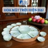Bộ bát cúng gia tiên gốm sứ Bát Tràng 45-55cm - Hoa mặt trời, thờ cúng, giảm giá 299.000₫ 3