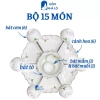 Bộ bát cúng gia tiên gốm sứ Bát Tràng 45-55cm - Hoa mặt trời, thờ cúng, giảm giá 299.000₫ 5