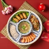Bộ bát cúng gia tiên gốm sứ Bát Tràng cánh cong Đĩa thờ cúng, thắp hương 460k