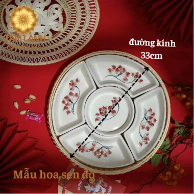 Bộ bát cúng gia tiên gốm sứ Bát Tràng cánh cong Đĩa thờ cúng, thắp hương 460k 5