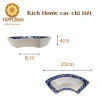 Bộ bát cúng gia tiên gốm sứ Bát Tràng cánh cong Đĩa thờ cúng, thắp hương 460k 6