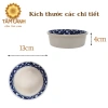 Bộ bát cúng gia tiên gốm sứ Bát Tràng cánh cong Đĩa thờ cúng, thắp hương 460k 7