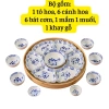 Bộ bát cúng gia tiên gốm sứ Bát Tràng - hoa mặt trời, Sen Cạnh Xanh, bát đĩa thờ cúng, thắp hương, giảm giá 399.000đ 9