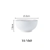 Bộ bát đĩa 21 chi tiết sang xịn, chén đĩa trắng viền đen tráng men cao cấp kèm đũa muôi canh - Giá ưu đãi 243.000₫ 8