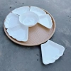 Bộ Bát Đĩa 5 Cánh Hoa Mặt Trời, Khay Mây Nhựa 2 Size, Cúng Gia Tiên - 155.000đ 10