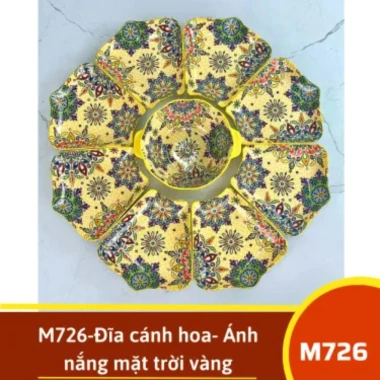Bộ bát đĩa ánh nắng mặt trời vàng Giá 69.000đ, chất liệu bền, thiết kế tinh tế
