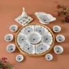 Bộ bát đĩa Bát Tràng hoa mặt trời – Mâm cúng gia tiên 54cm, giảm giá 1.955.000 VND 6