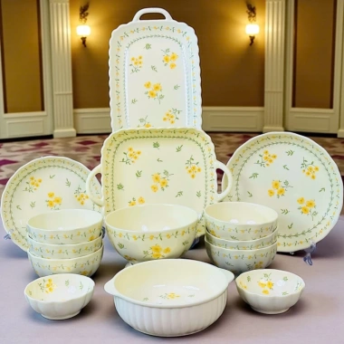 Bộ Bát Đĩa Cao Cấp Hoa Mai Vàng Men Bóng Mịn - Đẹp Sang Trọng, Giá Ưu Đãi 129k 3 Bộ Bát Đĩa Cao Cấp Hoa Mai Vàng Men Bóng Mịn - Đẹp Sang Trọng, Giá Ưu Đãi 129k 3