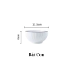 Bộ bát đĩa chén 21 chi tiết hoa văn trắng viền đen, 12 bát ăn cơm sang trọng, giá ưu đãi 69.000₫ 6