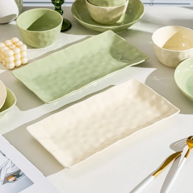 Bộ Bát Đĩa Chén Dĩa Gosu Cao Cấp 12 Món Màu Kem Bơ – Men Sáng Bóng, Sang Trọng, Gia Đình Đẳng Cấp, Giá Ưu Đãi 557,620₫