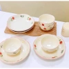 Bộ bát đĩa chén sứ hoa lá viền hồng dễ thương cho bếp ấm, cúng lễ, chỉ 329.000₫ 5