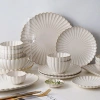 Bộ bát đĩa cúc trắng cao cấp, sứ trắng sang trọng, decor hiện đại, chỉ 38.000₫