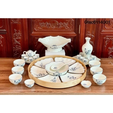 Bộ Bát Đĩa Cúng Gia Tiên Bát Tràng 45cm - Hoa Mặt Trời Thắp Hương Đường Kính, 1.99 triệu 2