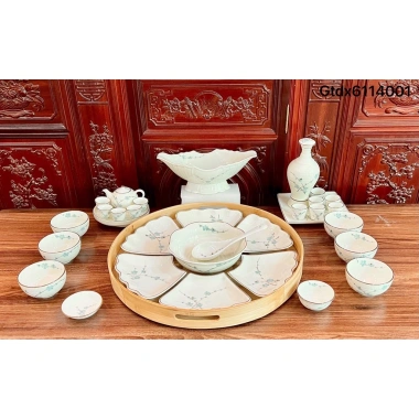 Bộ Bát Đĩa Cúng Gia Tiên Bát Tràng 45cm - Hoa Mặt Trời Thắp Hương Đường Kính, 1.99 triệu 3