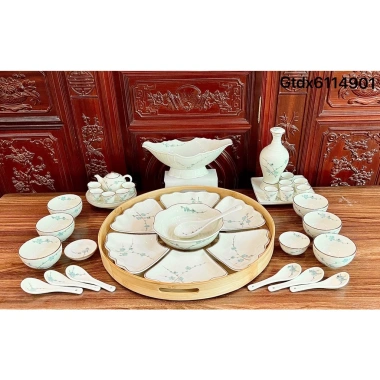 Bộ Bát Đĩa Cúng Gia Tiên Bát Tràng 45cm - Hoa Mặt Trời Thắp Hương Đường Kính, 1.99 triệu 6