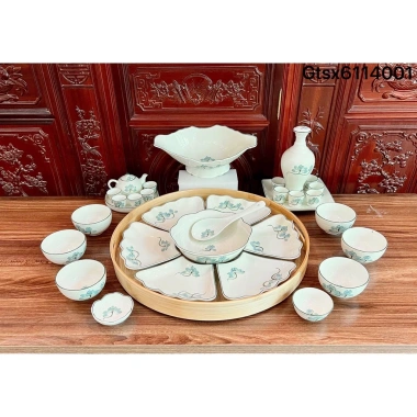 Bộ Bát Đĩa Cúng Gia Tiên Bát Tràng 45cm - Hoa Mặt Trời Thắp Hương Đường Kính, 1.99 triệu 7