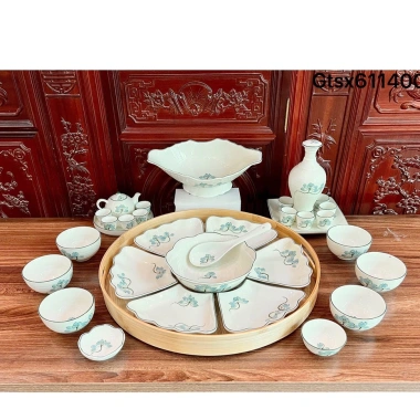 Bộ Bát Đĩa Cúng Gia Tiên Bát Tràng 45cm - Hoa Mặt Trời Thắp Hương Đường Kính, 1.99 triệu 8