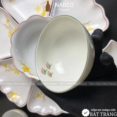 Bộ Bát Đĩa Cúng Gia Tiên Bồ Công Anh - Hoa Mặt Trời Thắp Hương - Gốm Sứ Bát Tràng Giá ưu đãi 249.000 VNĐ 5