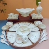 Bộ Bát Đĩa Cúng Gia Tiên Đầy Đủ - Hoa Mặt Trời Gốm Sứ Bát Tràng Cao Cấp 45cm 10