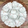 Bộ Bát Đĩa Cúng Gia Tiên Hoa Đào Phai và Mặt Trời Thắp Hương Gốm Sứ Bát Tràng - Giá 249.000 VND 7