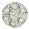 Bộ bát đĩa cúng gia tiên hoa mặt trời Bát Tràng, men kem cao, chịu nhiệt, chỉ 1.000.000₫ 9