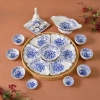 Bộ bát đĩa cúng Gia Tiên - Hoa Mặt Trời gốm 45-55cm, mẫu đa dạng, giảm giá 440k 5