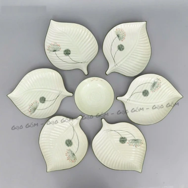 Bộ Bát Đĩa Cúng Gia Tiên Hoa Mặt Trời - Gốm Bát Tràng 45-55cm, Họa Tiết Hoa Lá - 305.000 VND 4 Bộ Bát Đĩa Cúng Gia Tiên Hoa Mặt Trời - Gốm Bát Tràng 45-55cm, Họa Tiết Hoa Lá - 305.000 VND 4