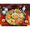Bộ bát đĩa cúng Gia Tiên hoa mặt trời vẽ tay - Gốm sứ Bát Tràng, giá giảm 410.000₫, Hỏa Tốc HN 6