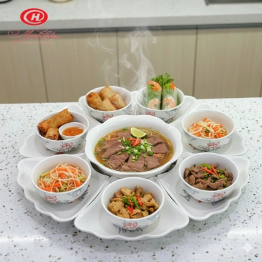 Bộ bát đĩa cúng gia tiên Minh Châu hoa mặt trời - hoa sen cá chép đỏ 483.600 VND