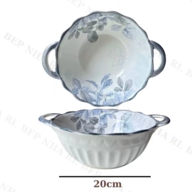 Bộ bát đĩa Diệp Hồng 30 món - 10 bát, 1 tô quai, 2 đĩa vuông, 3 đĩa tròn, 10 thìa - Giá chỉ 389.000đ