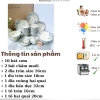 Bộ Bát Đĩa Gốm Sứ 19 Món Họa Tiết Diệp Hồng Sang Trọng Như Lá Thật 3