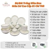 Bộ bát đĩa gốm sứ cao cấp trắng viền đen - Sang trọng, bền bỉ, giá chỉ 150.000₫ 2